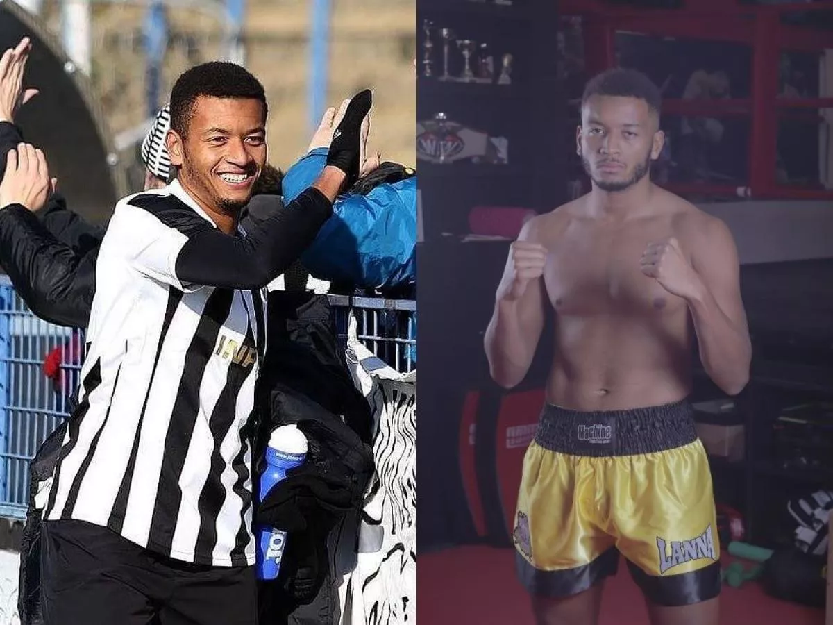 Rána a prásk. Pravý hák poslal soupeře k zemi. Bývalý fotbalista se valí českým kickboxem